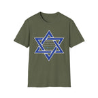 Star of David T-Shirt — "Blessed is he who comes in the name of the Lord" Religious Jewish Tee