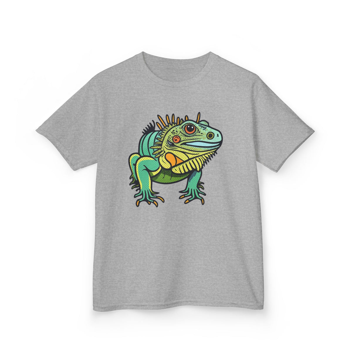 Kids Iguana T-Shirt — Colorful Tropical Reptile Tee for Boys & Girls