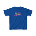 Kids Tee — Neon Green & Purple Iguana Graphic “Fluorescent Iguana”