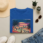Siesta Key Retro Sunset T-Shirt — Vintage Beach Sandcastle Tee