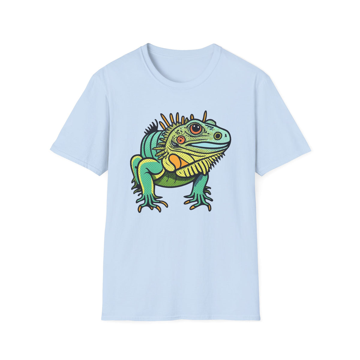 Iguana Graphic T-Shirt — Colorful Tropical Reptile Tee