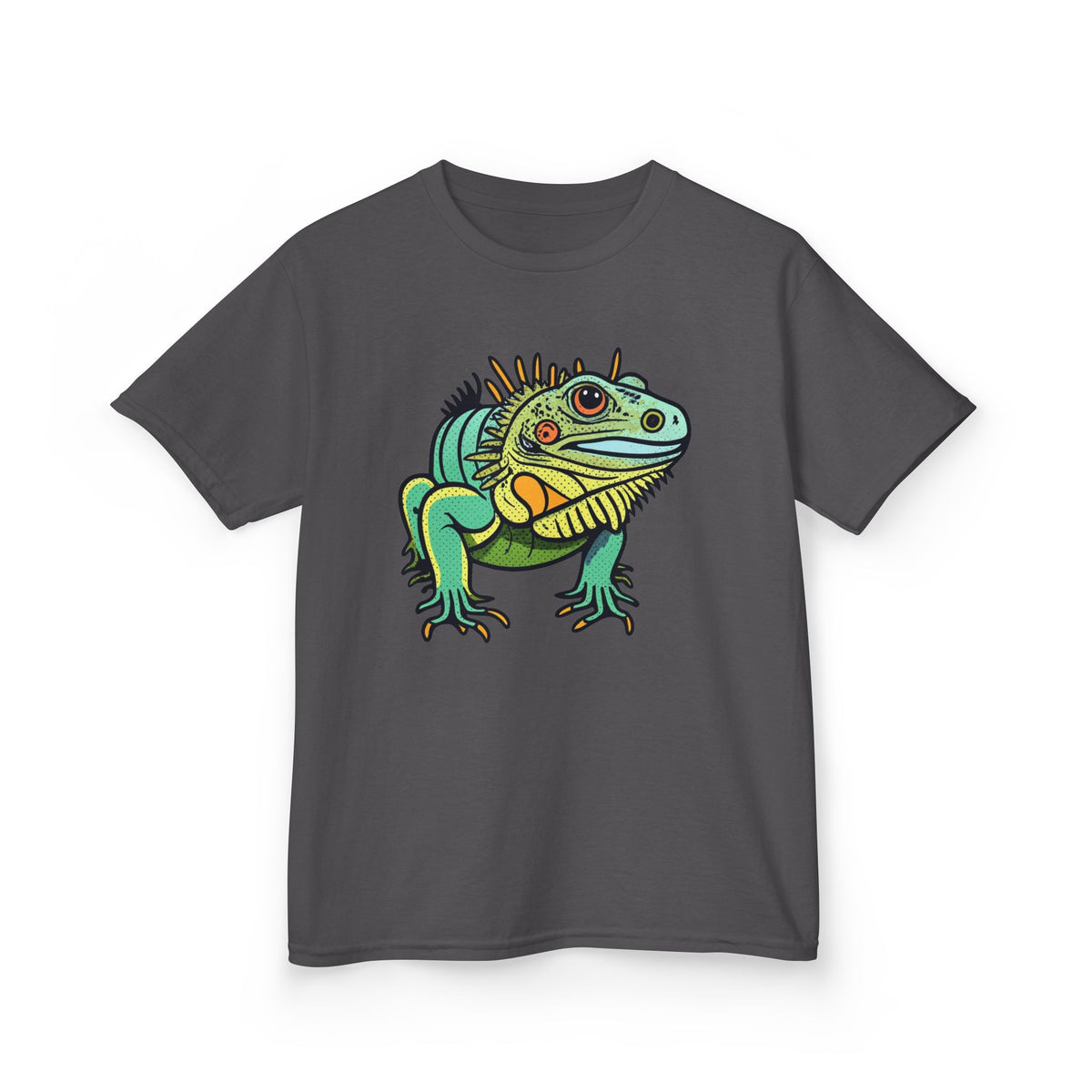 Kids Iguana T-Shirt — Colorful Tropical Reptile Tee for Boys & Girls