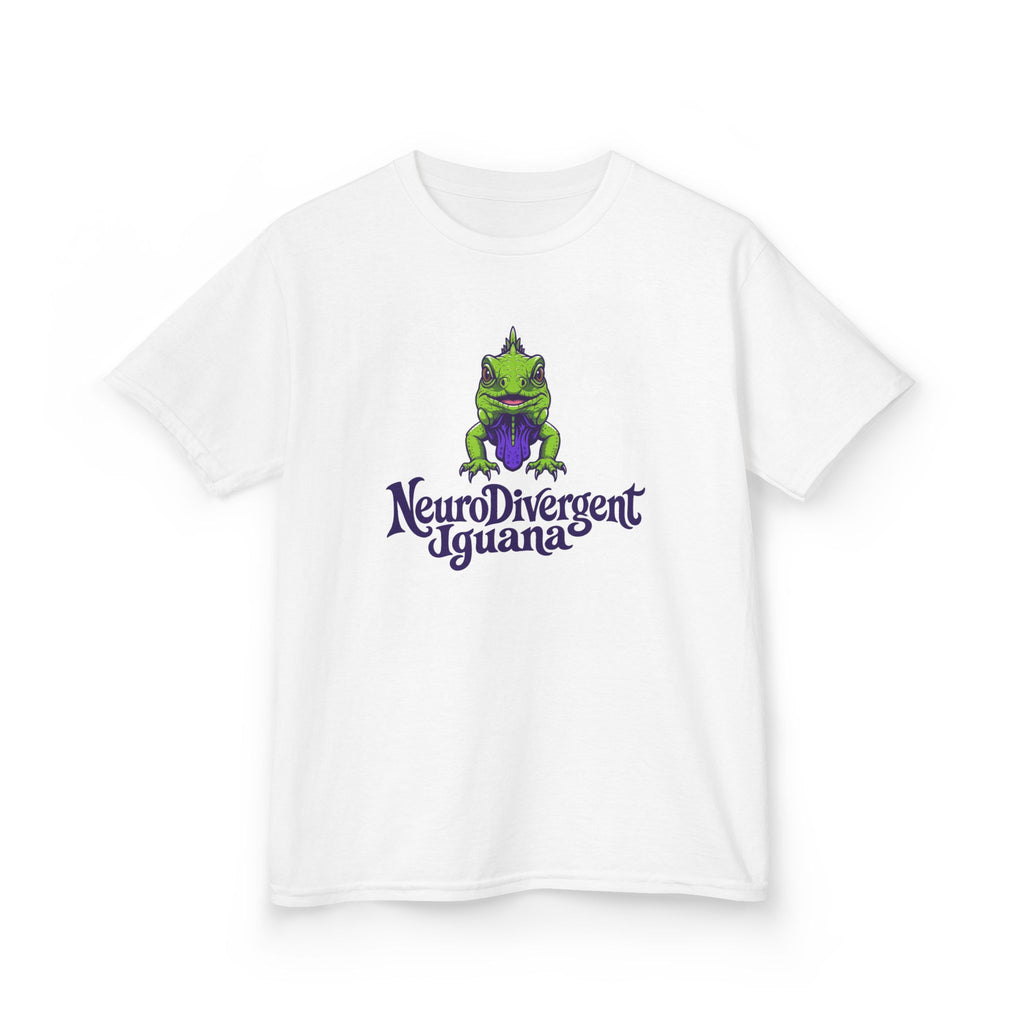 Kids Tee — 'NeuroDivergent Iguana' Graphic