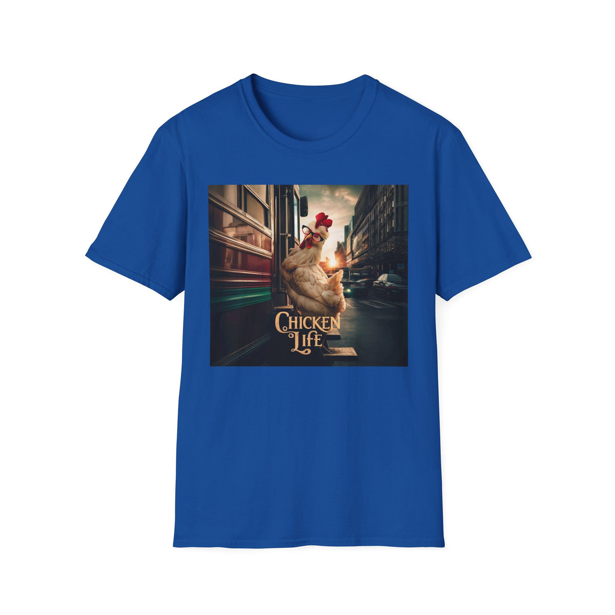 Chicken Life Graphic T‑Shirt — Funny Urban Chicken Design
