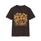 Shalom Sunflowers T-Shirt — Floral Peace Tee