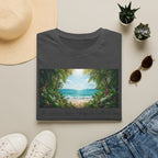 Beachscape T-Shirt — "The sea, an siren's song she calls to me" Scenic Coastal Tee