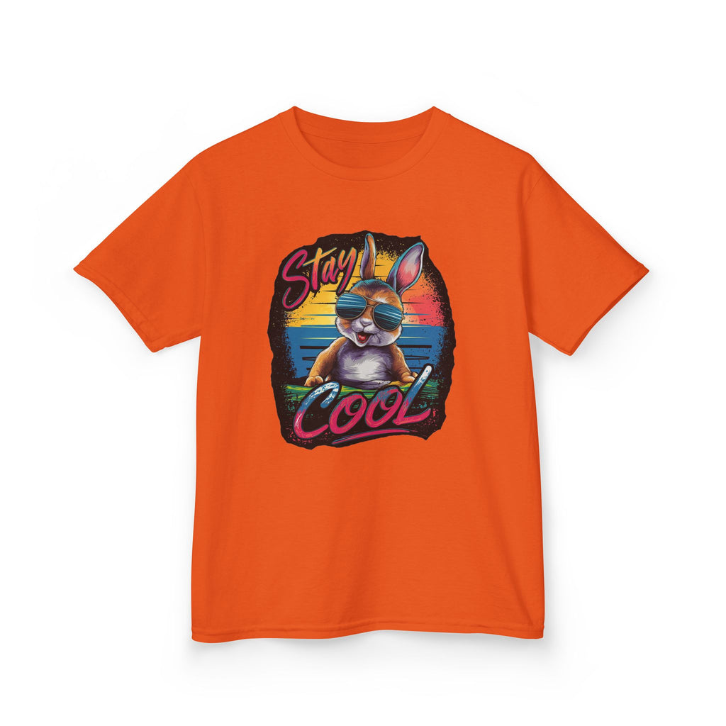 Kids T-Shirt — "Stay Cool" Sunglasses Cat Retro Graphic Tee