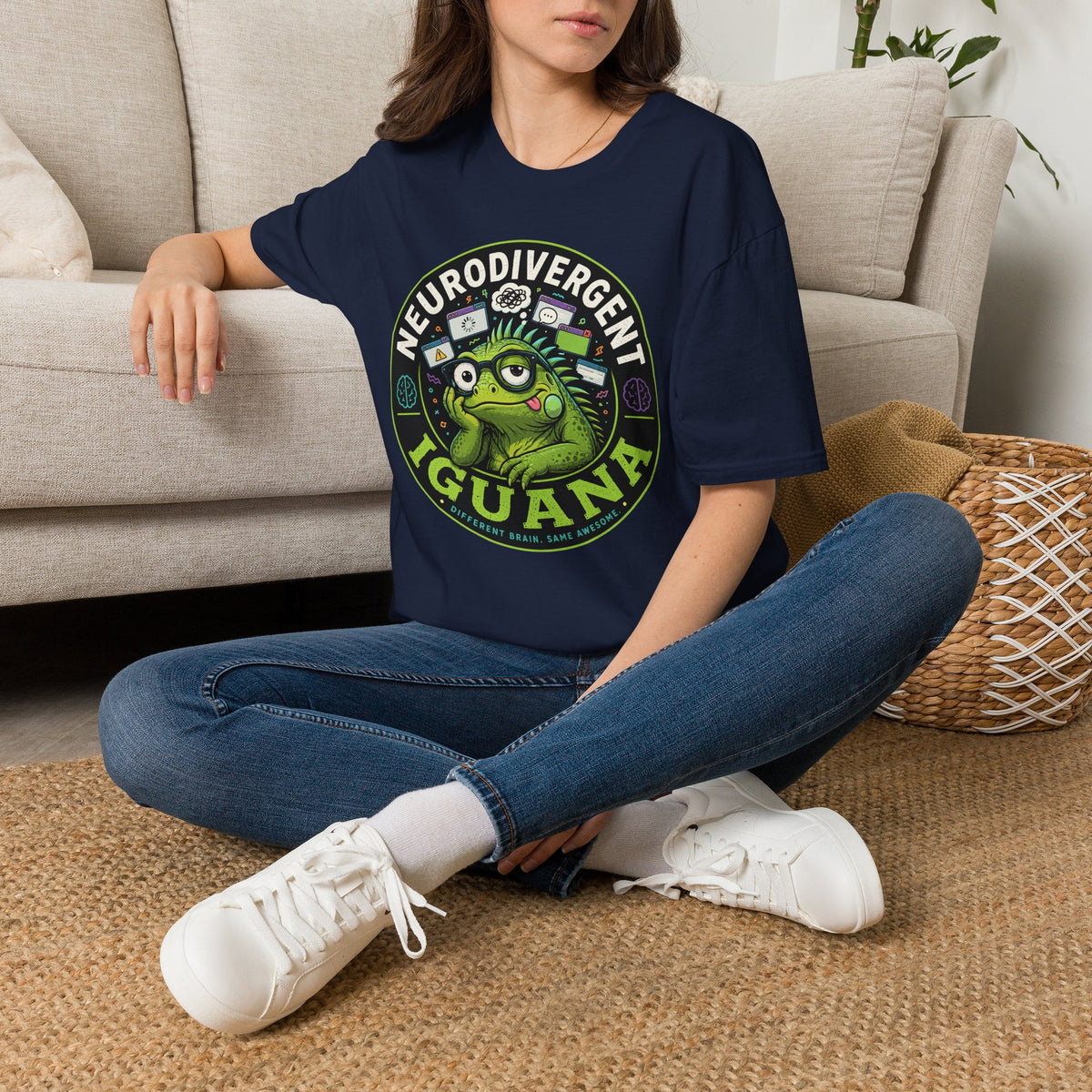 Neurodivergent Iguana T-Shirt