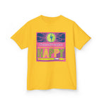 Neurodivergent and Happy Kids Tee — Bright Retro Pride Shirt