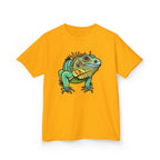 Kids Iguana T-Shirt — Colorful Tropical Reptile Tee for Boys & Girls