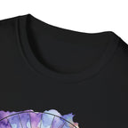 Sunrise Iguanas T-Shirt — Colorful Mountain Sunrise with Forest Trail