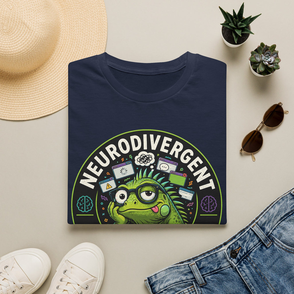 Neurodivergent Iguana T-Shirt