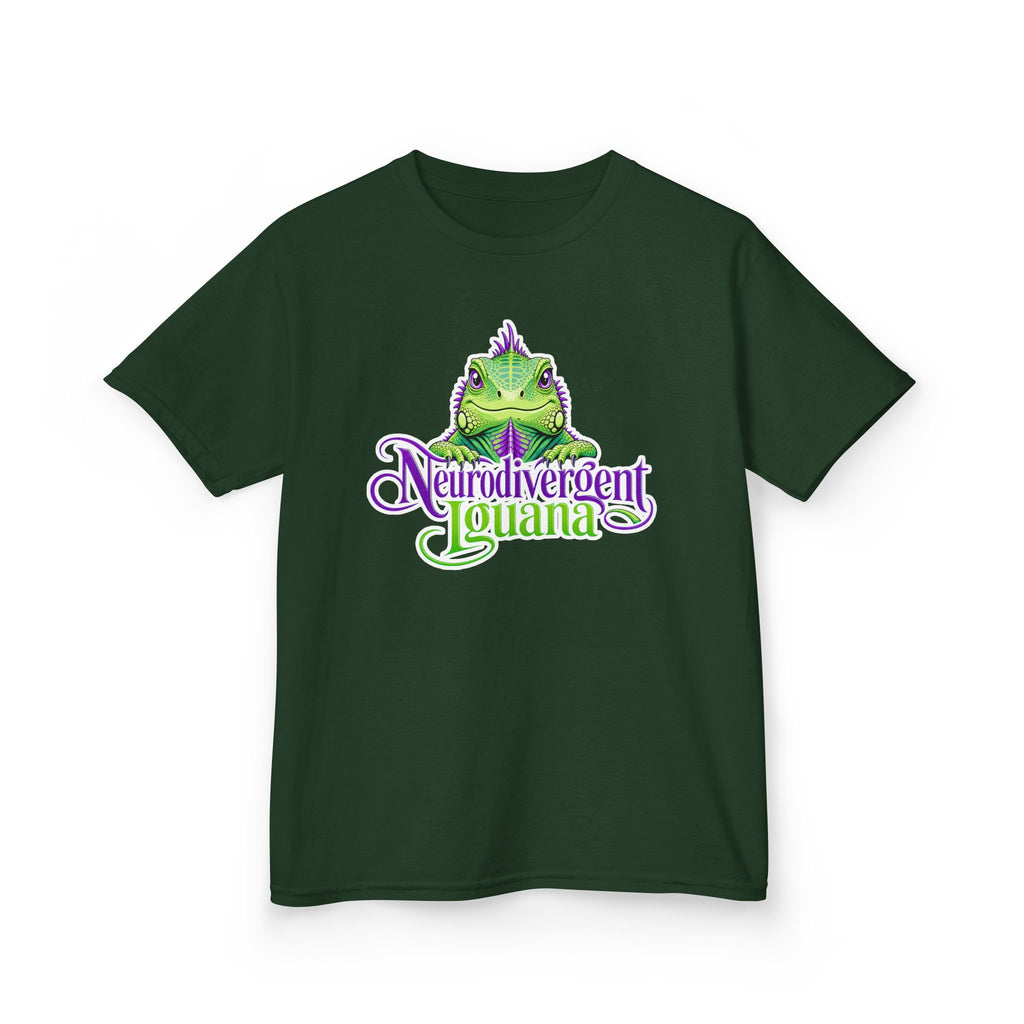 Kids T-Shirt — "Neurodivergent Iguana" Graphic Tee