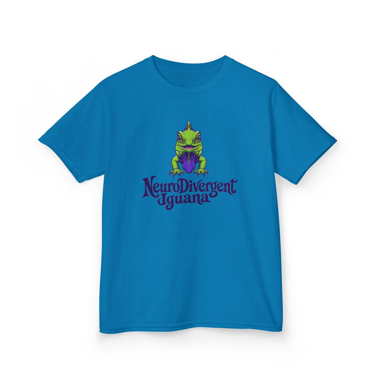 Kids Tee — 'NeuroDivergent Iguana' Graphic