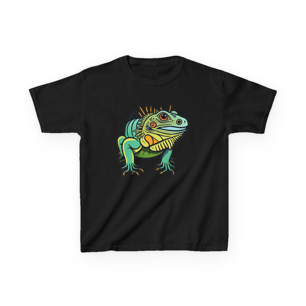 Kids Iguana T-Shirt — Colorful Tropical Reptile Tee for Boys & Girls