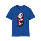 Vampy Gothic Girl Graphic Tee – Dark Anime Skull Design