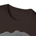 Neurodivergent Iguana Graphic T‑Shirt — Pride-Lit Earthtone Design