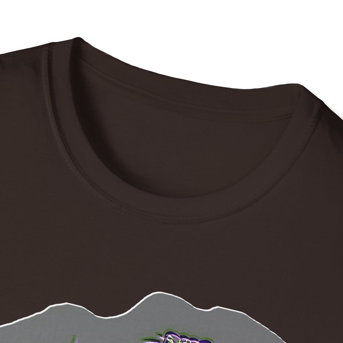 Neurodivergent Iguana Graphic T‑Shirt — Pride-Lit Earthtone Design