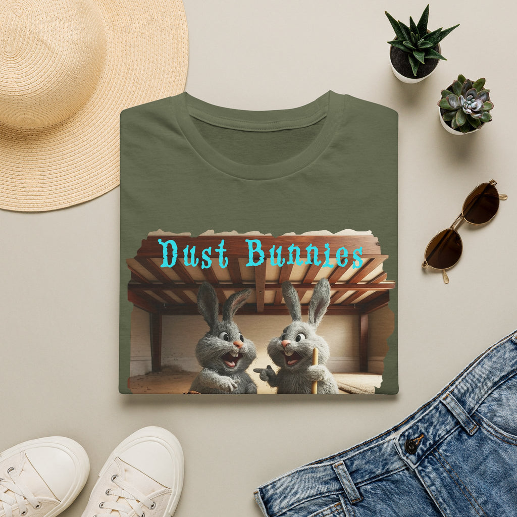Dust Bunnies T-Shirt — Cute Bunny Cartoon Graphic Tee