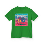 Kids Tee — "Neurodivergent and Happy" Colorful Art Brush Design
