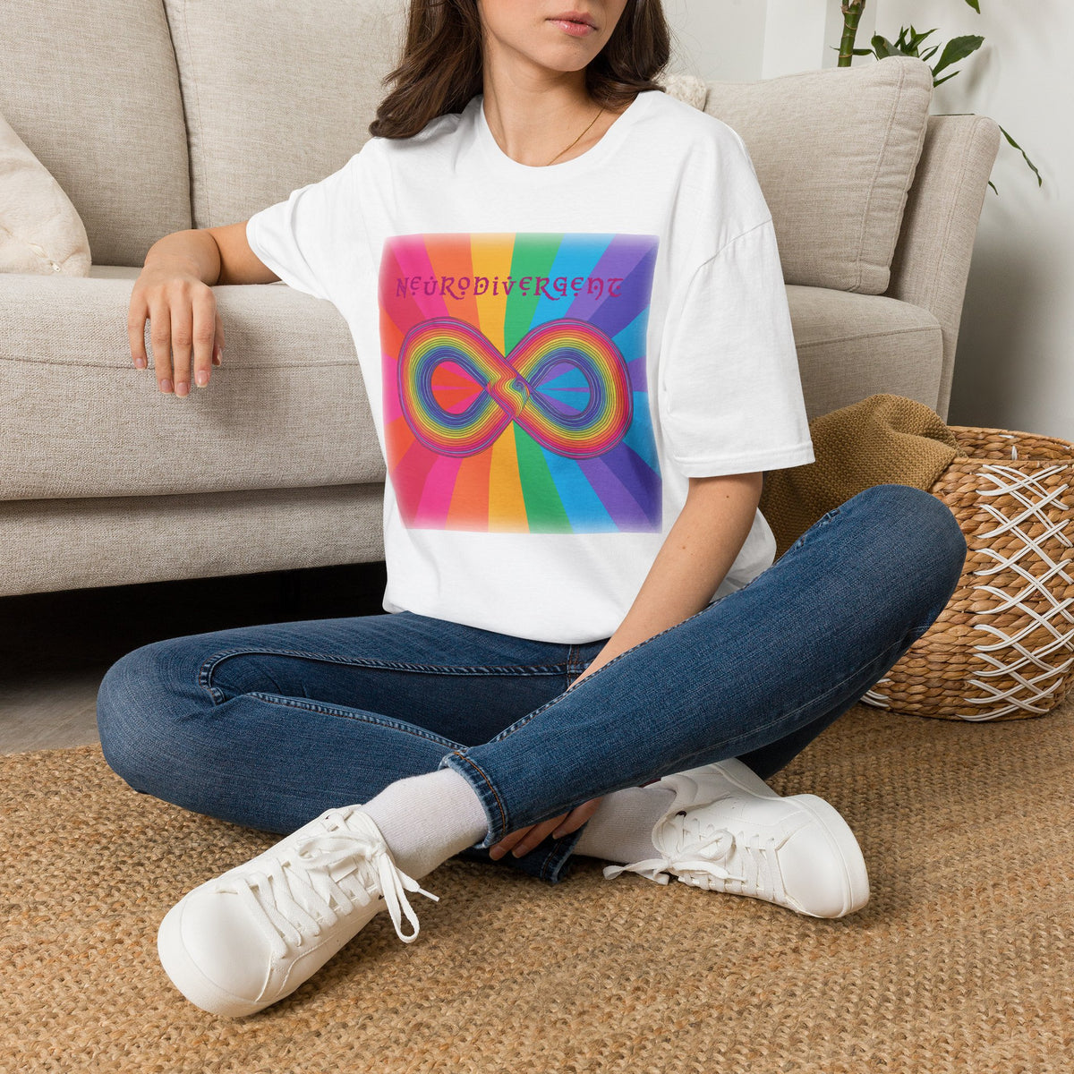 Neurodivergent Infinity Rainbow T-Shirt