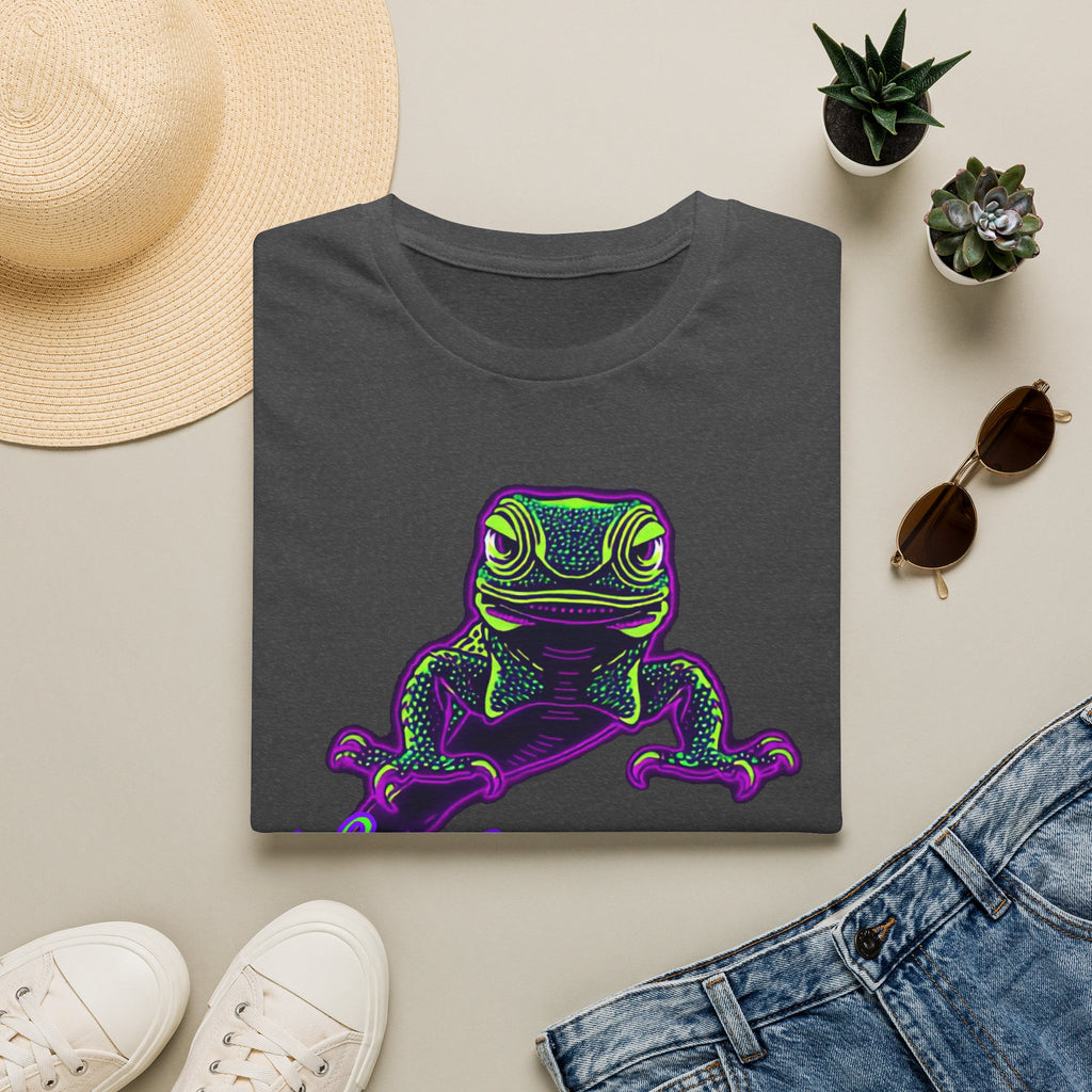 Neurodivergent Iguana T‑Shirt — Neon Lizard Pride Tee