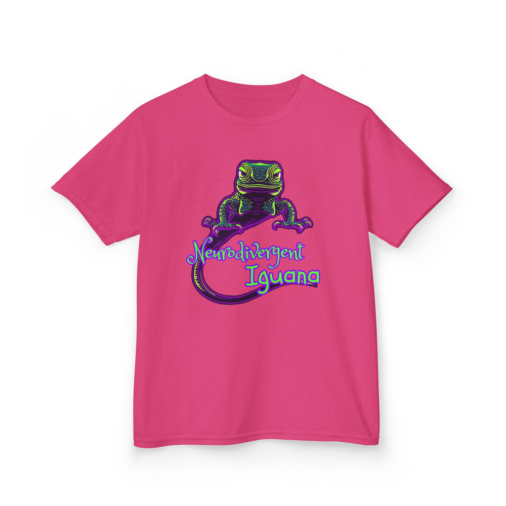 Kids Tee — Neon Chubby Iguana Graphic