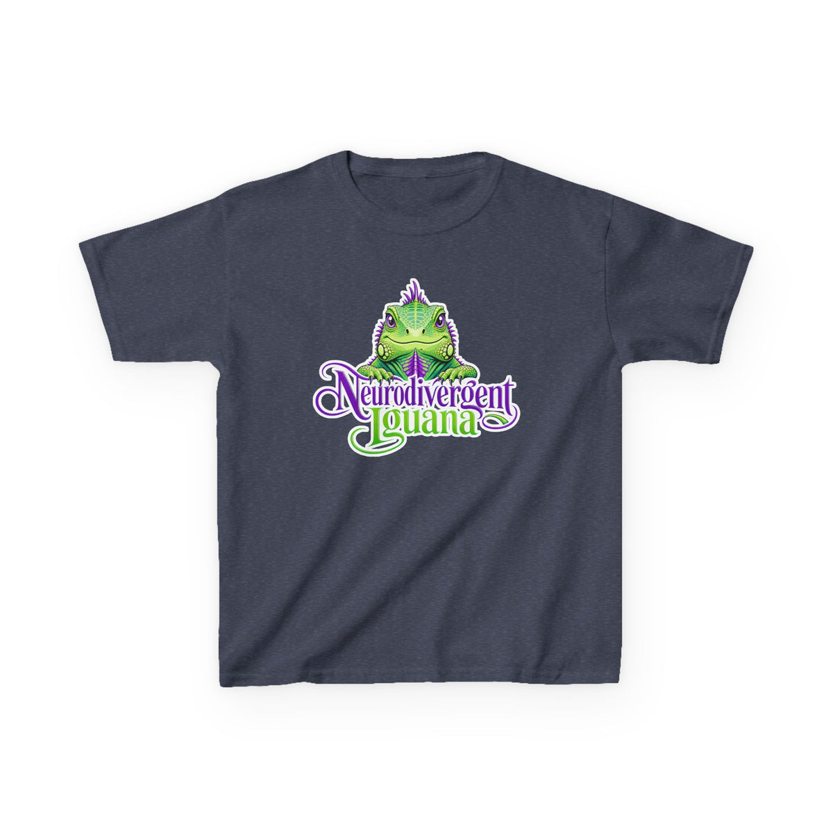 Kids T-Shirt — "Neurodivergent Iguana" Graphic Tee