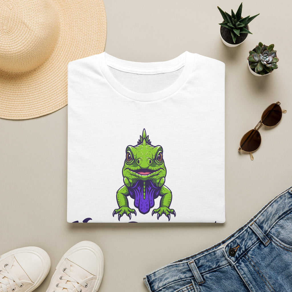 NeuroDivergent Iguana T-Shirt — Green Lizard Graphic Tee