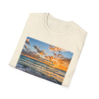 Sunset Beach Inspirational T-Shirt — 'Gratitude' Quote Tee