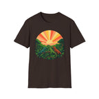 Sunrise Jungle T-Shirt — Tropical Iguana Sunset Graphic Tee