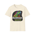 Neurodivergent Iguana T-Shirt — Colorful Rainbow Iguana Tee