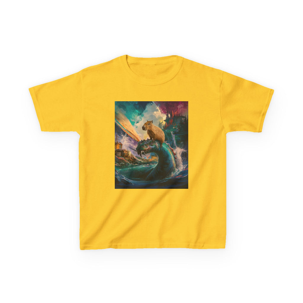 Kids T-Shirt — Colorful Surfing Bear Adventure Graphic Tee