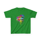 Kids Tee — Colorful Paint Splash Skull "Do It Different" Graphic