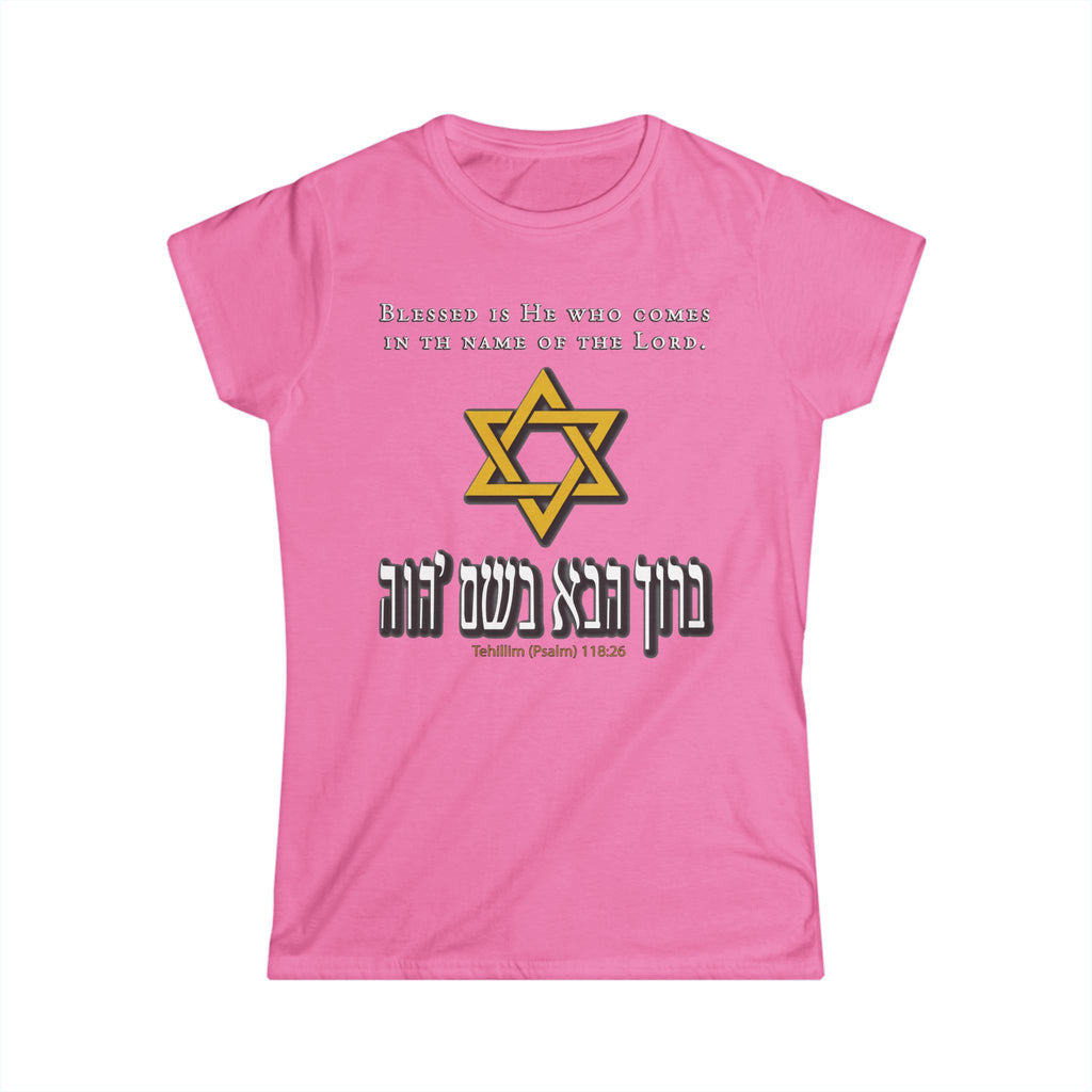 Women's Tee — Blank White Softstyle Crewneck