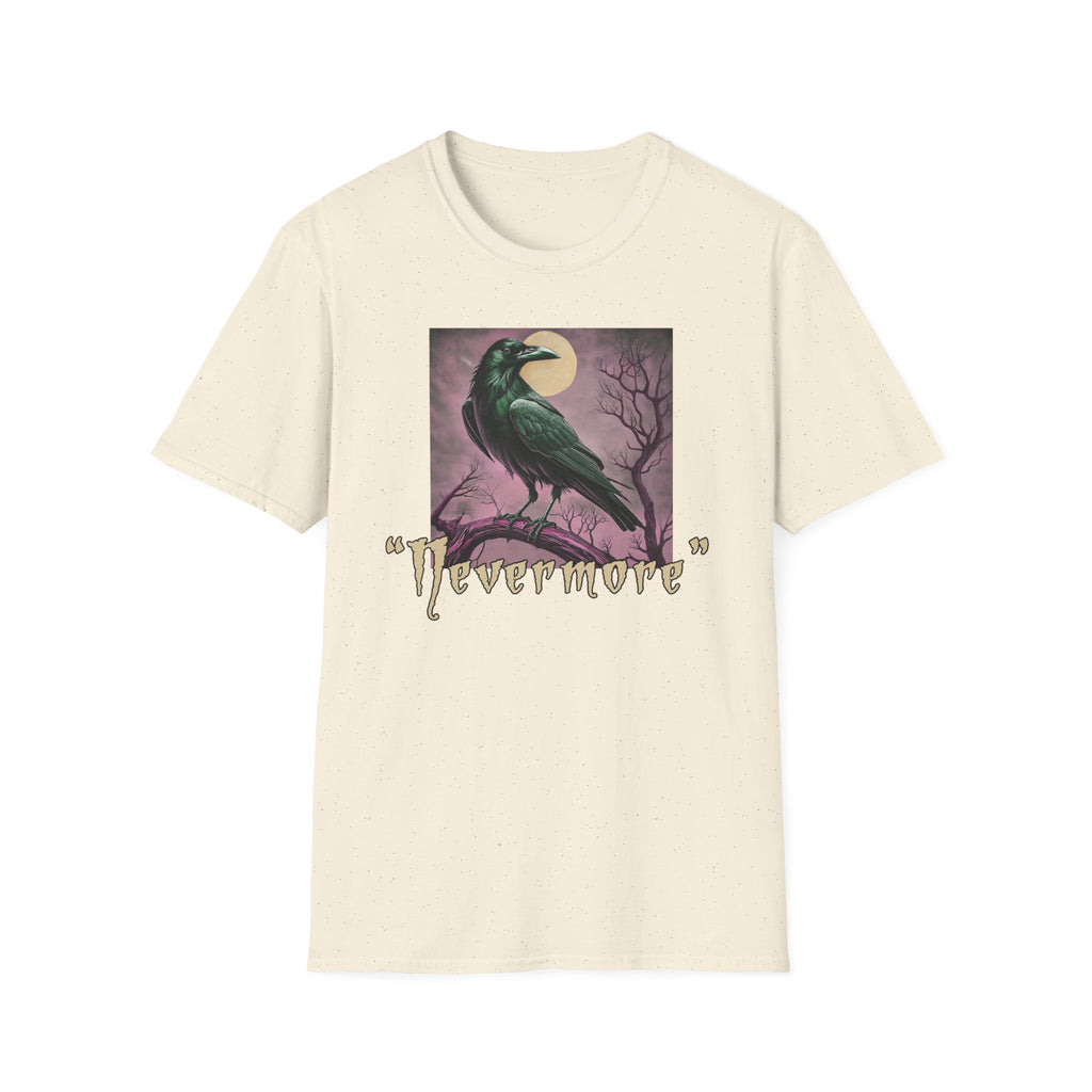 Raven 'Nevermore' T-Shirt — Gothic Moonlit Crow Tee