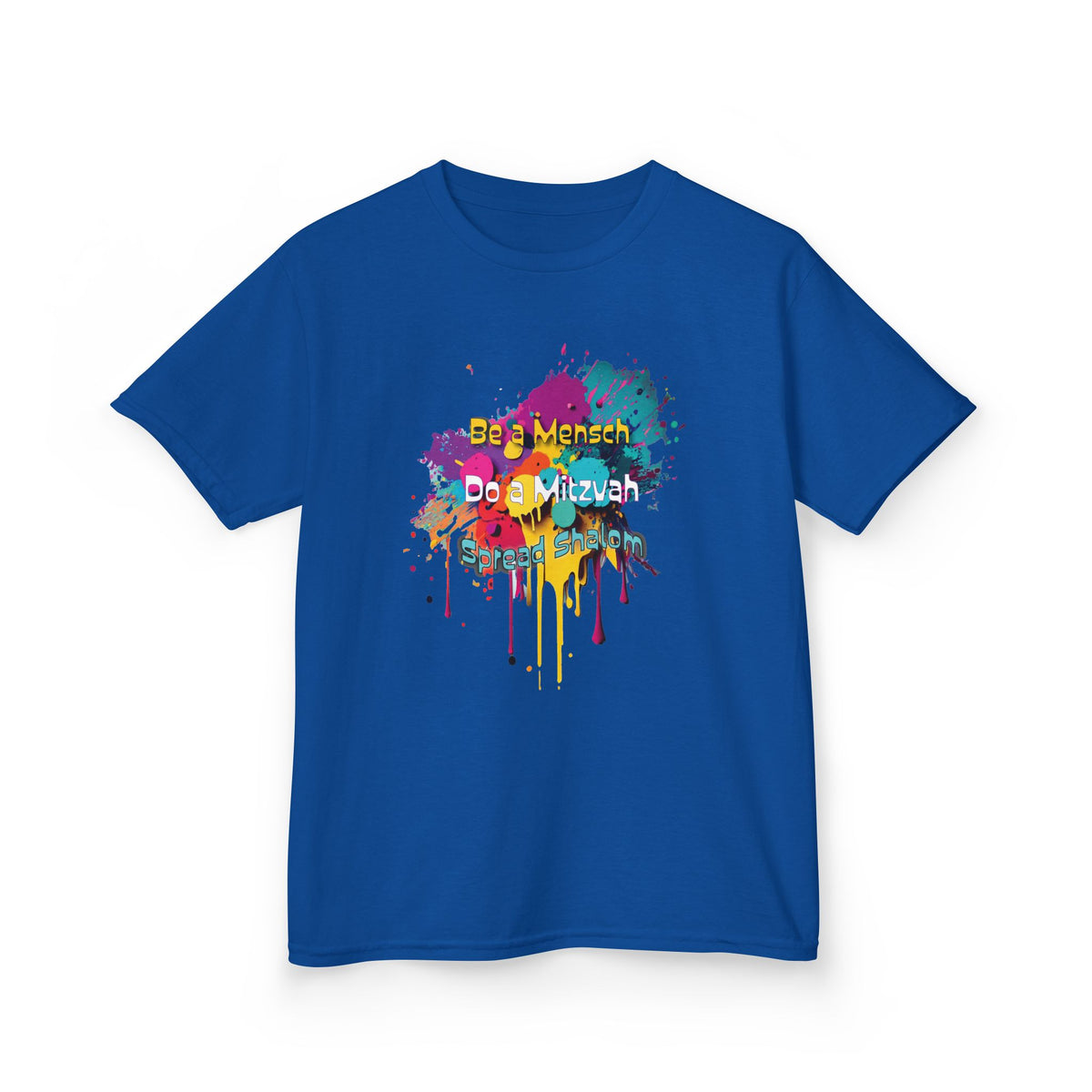 Kids Tee — Colorful Paint Splash Skull "Do It Different" Graphic