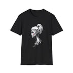 Women’s Portrait Tee — Artistic Side Profile Face Graphic T-Shirt