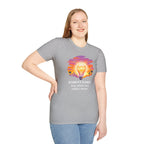 Clarity Please T-Shirt — "Clarity, please. Say what you really mean." Sunset Lightbulb Graphic
