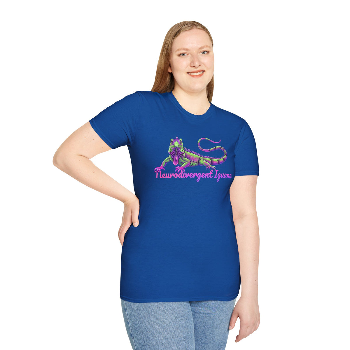Neurodivergent Iguana T-Shirt — Colorful Pride Lizard Tee
