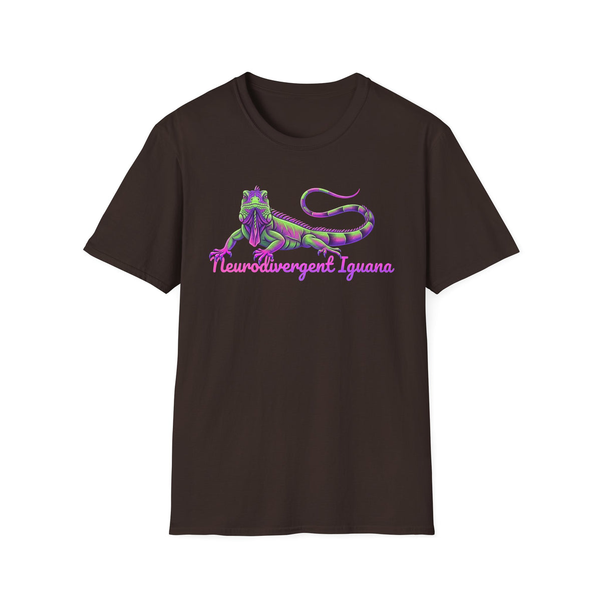 Neurodivergent Iguana T-Shirt — Colorful Pride Lizard Tee