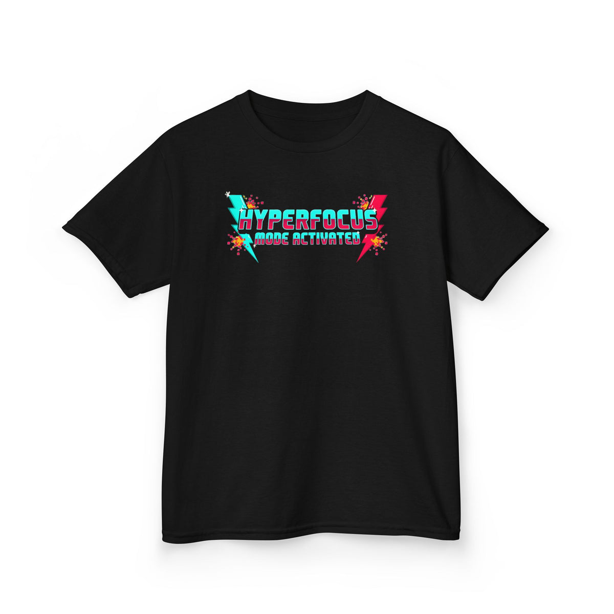 Kids Tee — "Hyperfocus Mode Activated" Retro Gaming Graphic