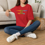 Neurodivergent and Thriving T-Shirt – Rainbow Pride Neurodiversity Tee