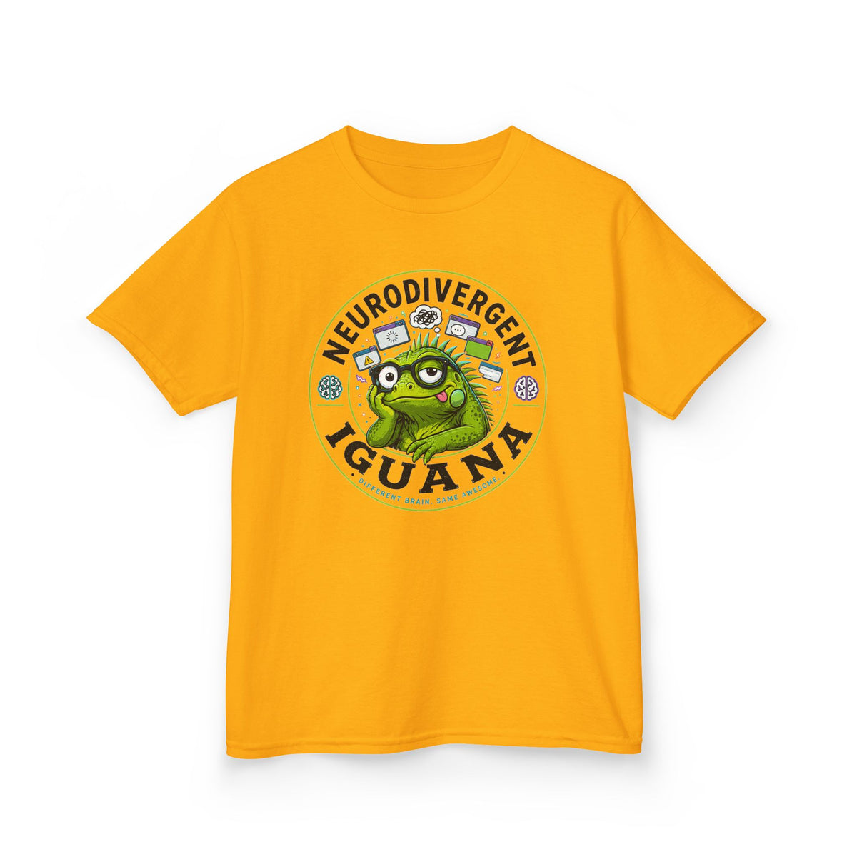Neurodivergent Iguana Kids Tee
