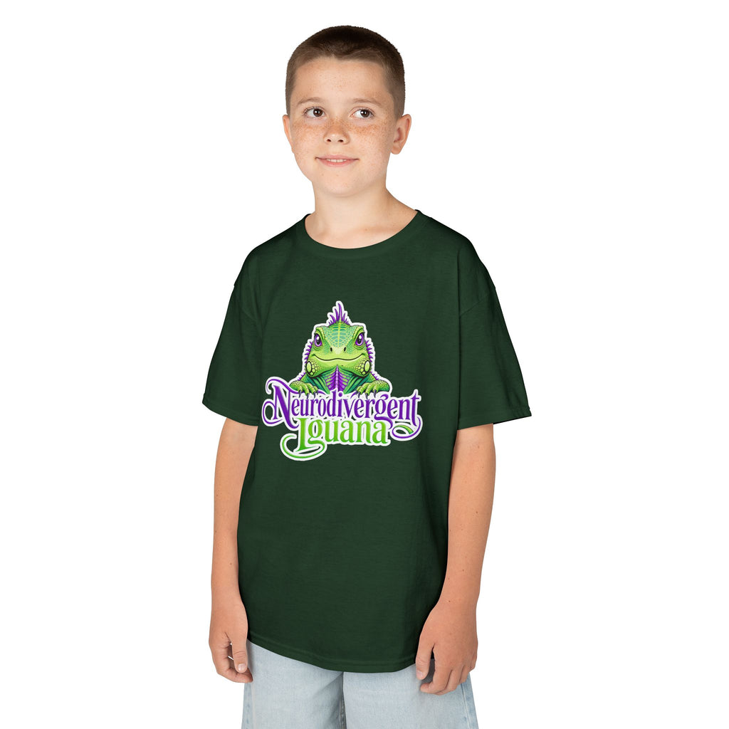 Kids T-Shirt — "Neurodivergent Iguana" Graphic Tee