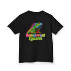 Kids T‑Shirt — Colorful "Neurodivergent Iguana" Graphic Tee