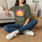 Clarity Please T-Shirt — "Clarity, please. Say what you really mean." Sunset Lightbulb Graphic