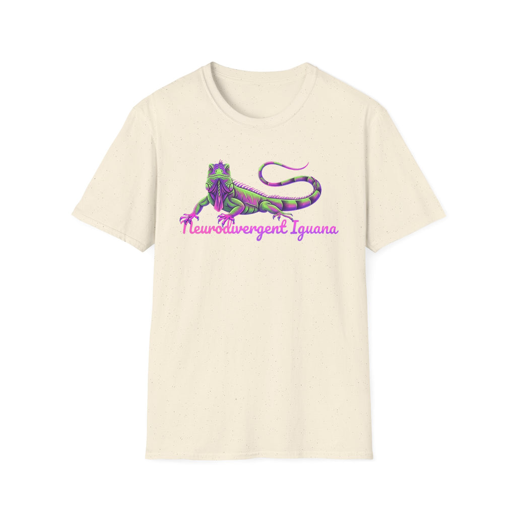 Neurodivergent Iguana T-Shirt — Colorful Pride Lizard Tee