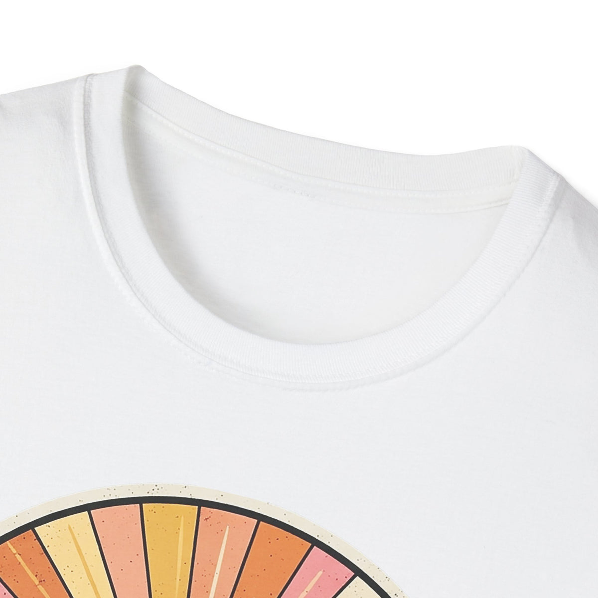 Sunrise Jungle T-Shirt — Retro Tropical Sunset Graphic Tee