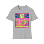 Neurodivergent and Happy T-Shirt — Bright Retro Pride Tee for Neurodiversity Awareness